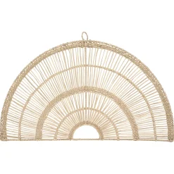 atmosphera Lienzos Y Cuadros Decorativos|Estilo Oriental>Abanico Decorativo Beige 60x35Cm