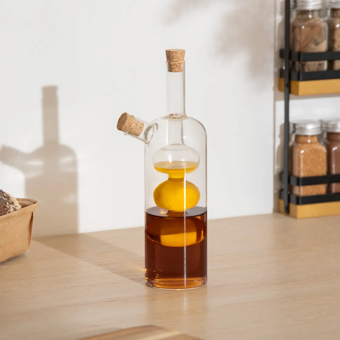 secret d'gourmet Vinagreras, Azucareros, Saleros Y Pimenteros>Aceitera+Vinagrera Desig Vidrio 22/7Cl
