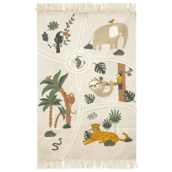 Téxtil>Alfombra Animales Con Flecos 100x150Cm