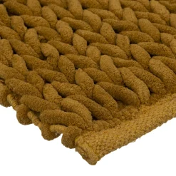 5five Alfombras De Baño>Alfombra Baño Gruesa Amarilla 50x120Cm