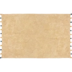 atmosphera4kids Téxtil>Alfombra Beige Con Pompones 100x150M