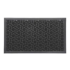 Alfombras De Entrada>Alfombra Cubique Negro 43x75cm