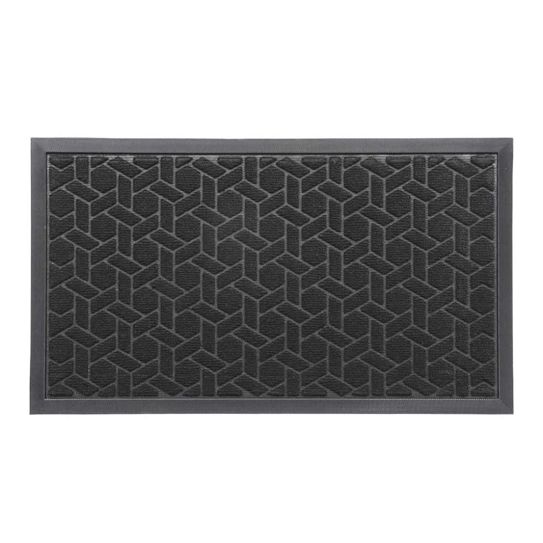 Alfombras De Entrada>Alfombra Cubique Negro 43x75cm