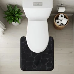 Alfombras De Baño>Alfombra de baño con contorno negro 45x50cm