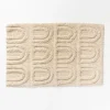 Alfombras De Baño>Alfombra de baño ELLA de algodón gris 50x80cm