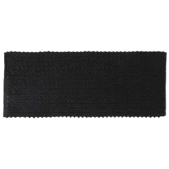 5five Alfombras De Baño>Alfombra De Baño Gruesa Negra 50x120Cm