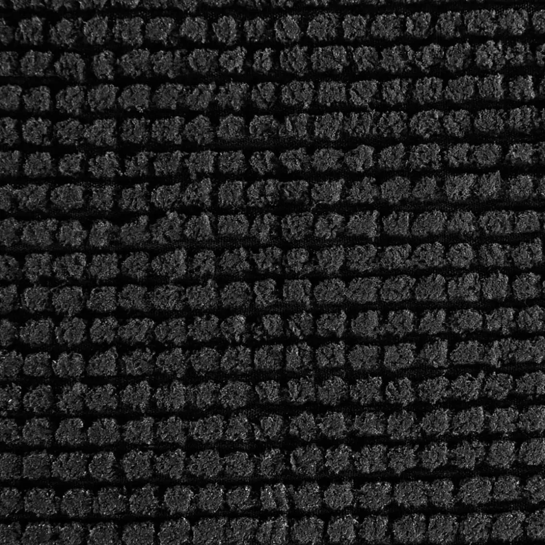 5five Alfombras De Baño>Alfombra De Baño Negra Chenilla 80x50Cm