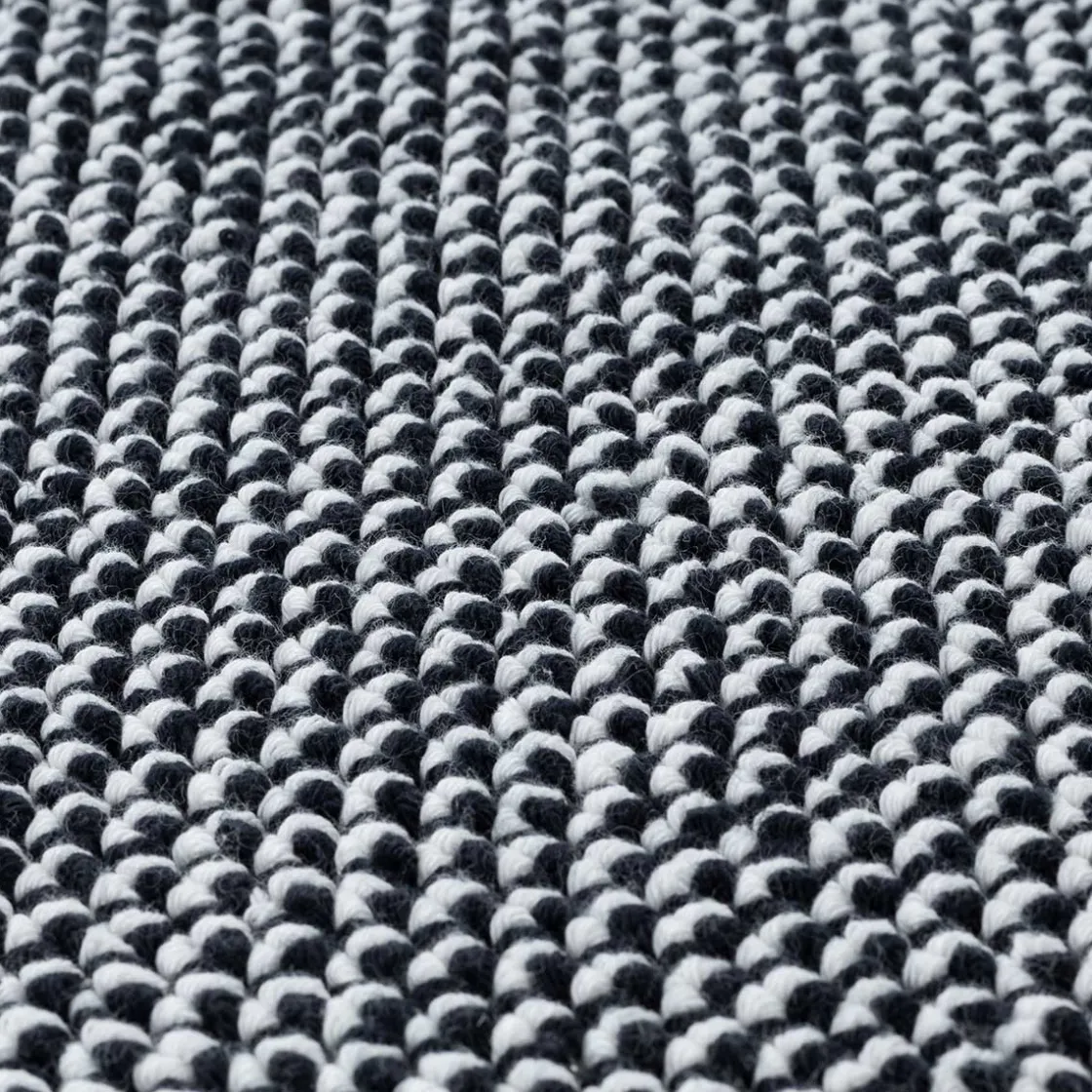 atmosphera Toallas De Baño>Alfombra De Baño Negro Poppy 60x90cm