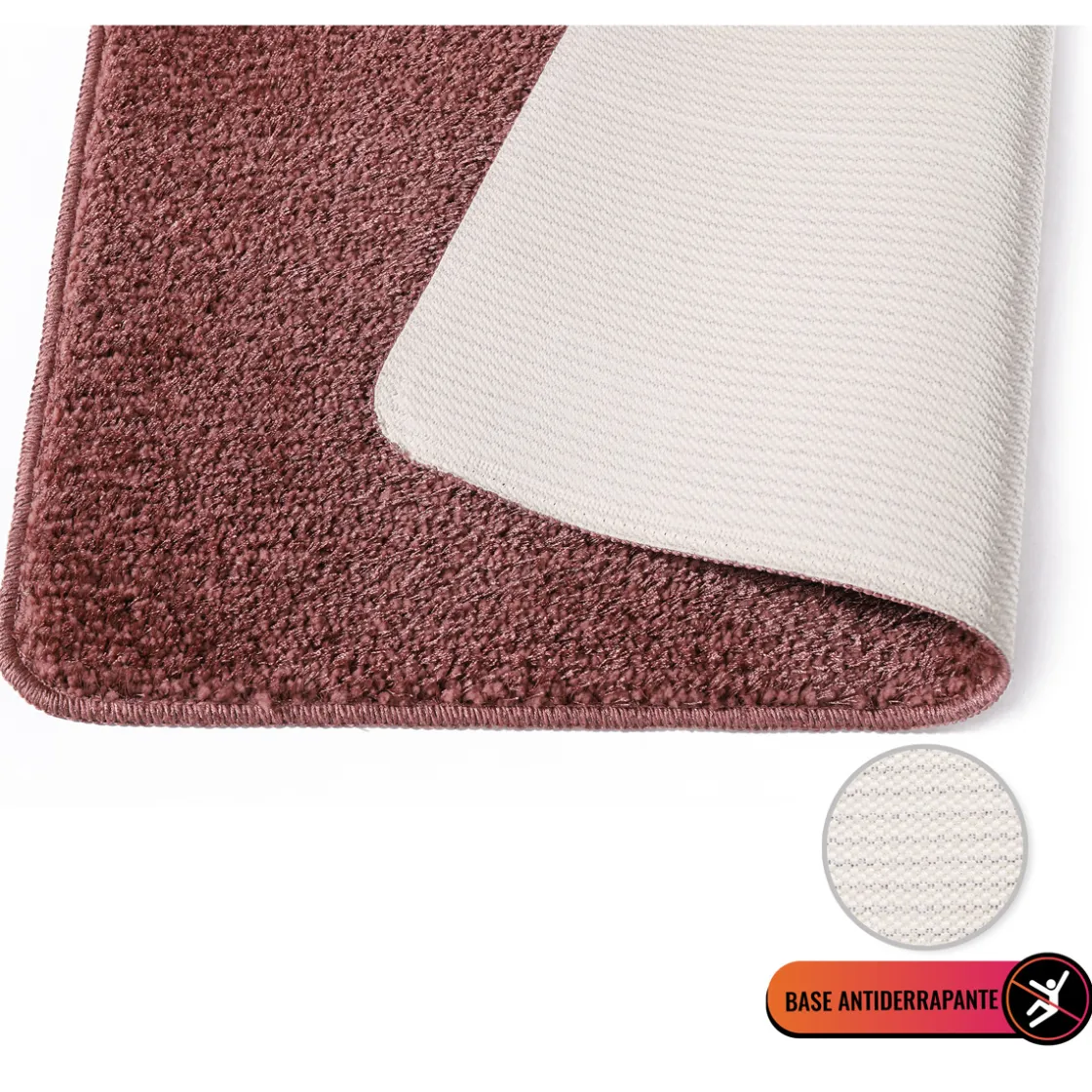 Alfombras De Baño>Alfombra De Baño Tufting Rosa 66x120Cm