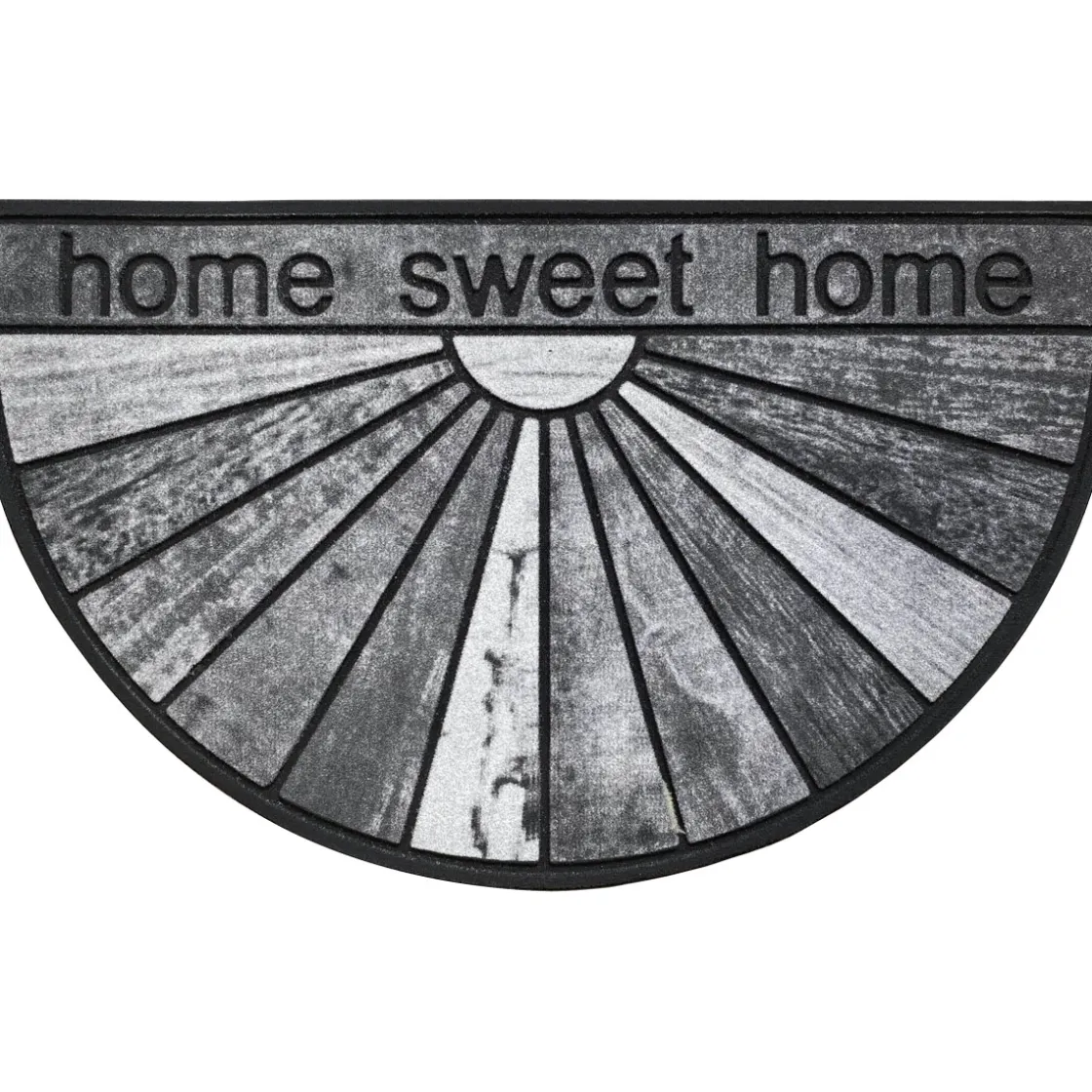 Alfombras De Entrada>Alfombra De Entrada Medialuna Gris Home Sweet Home