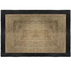 atmosphera Alfombras Decorativas>Alfombra de yute natural/negro 120x170cm