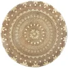 Alfombras Decorativas>Alfombra dorada de yute 115cm