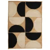 atmosphera Alfombras Decorativas>Alfombra estampada MALAKITE de yute 120x170cm