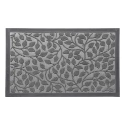 Alfombras De Entrada>Alfombra Feuillage Gris 45x75cm