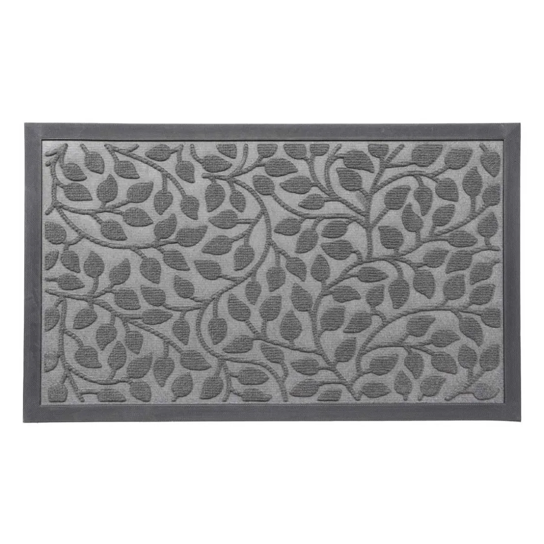 Alfombras De Entrada>Alfombra Feuillage Gris 45x75cm