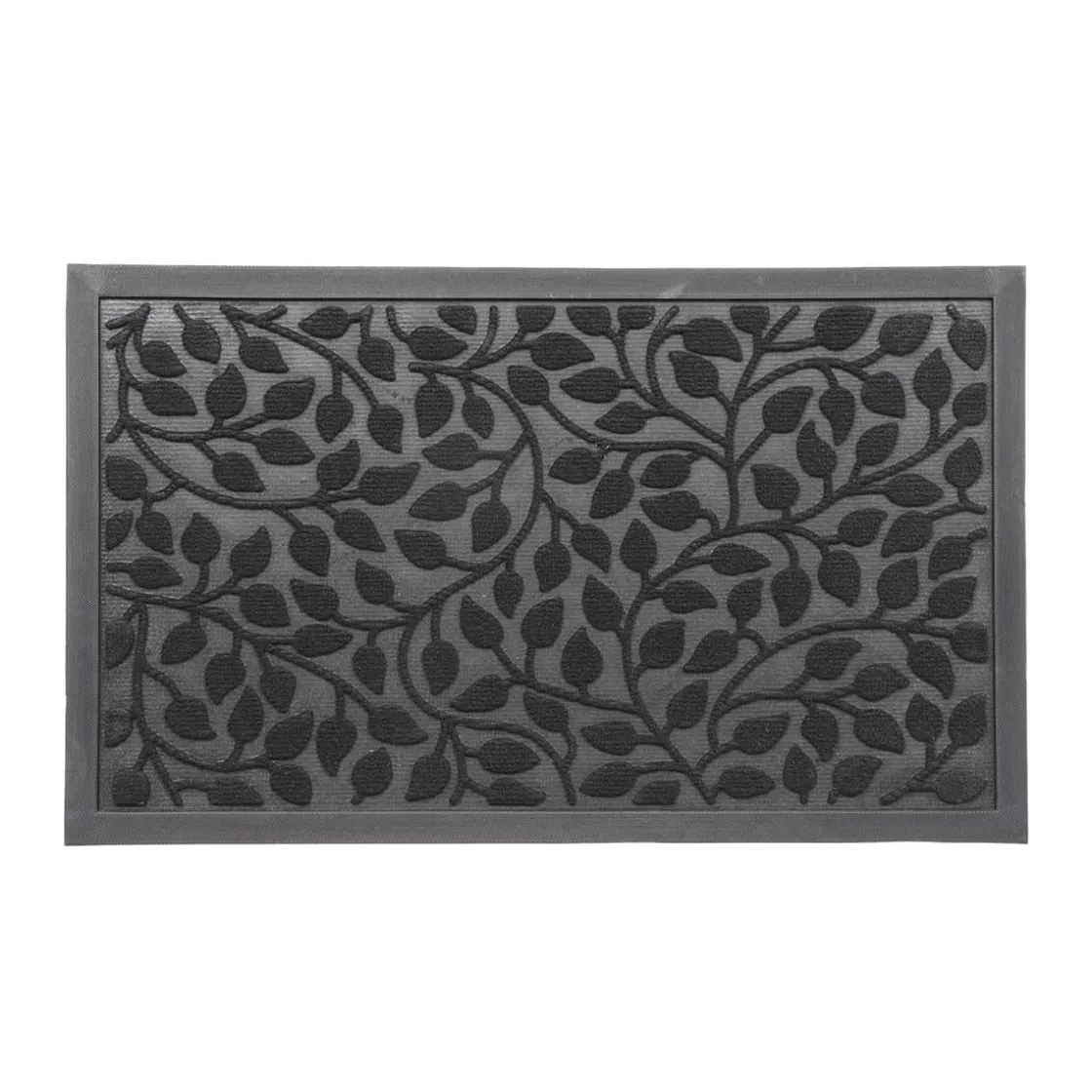 Alfombras De Entrada>Alfombra Feuillage Negra 45x75cm