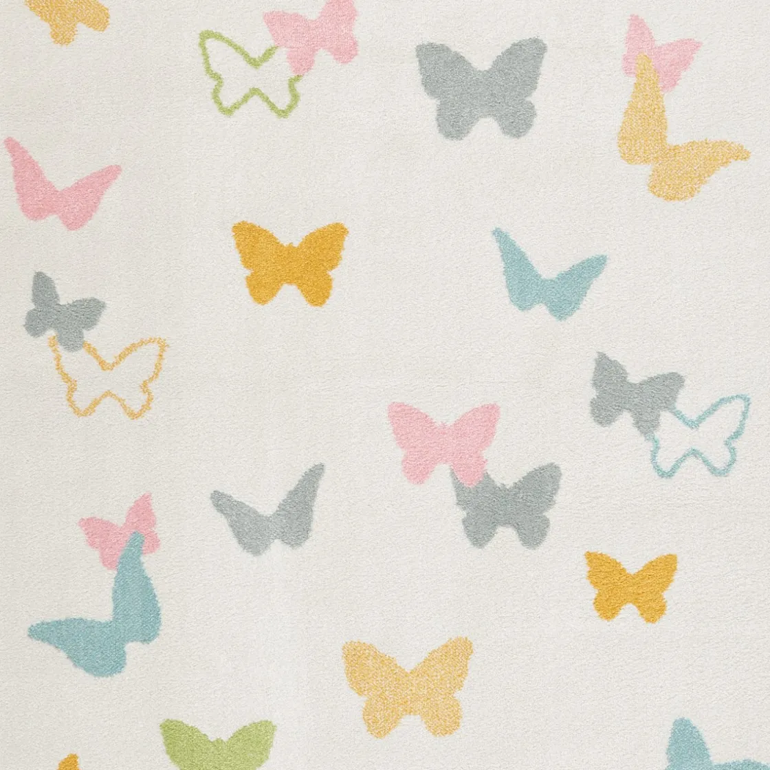 Téxtil>Alfombra Gio Mariposas 80x150Cm