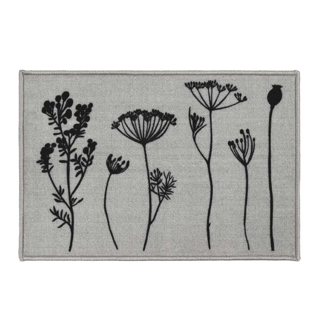 Alfombras De Entrada>Alfombra Herbier Gris 40x60cm