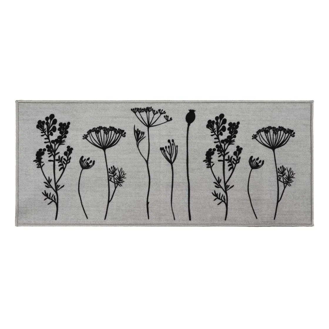 Alfombras De Entrada>Alfombra Herbier Gris 50x120cm
