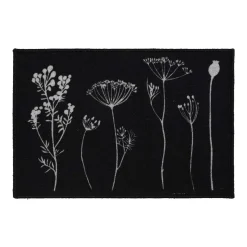 Alfombras De Entrada>Alfombra Herbier Negra 40x60cm