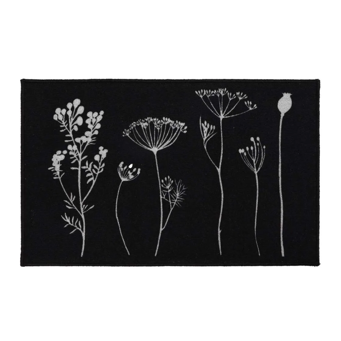 Alfombras De Entrada>Alfombra Herbier Negra 50x80cm