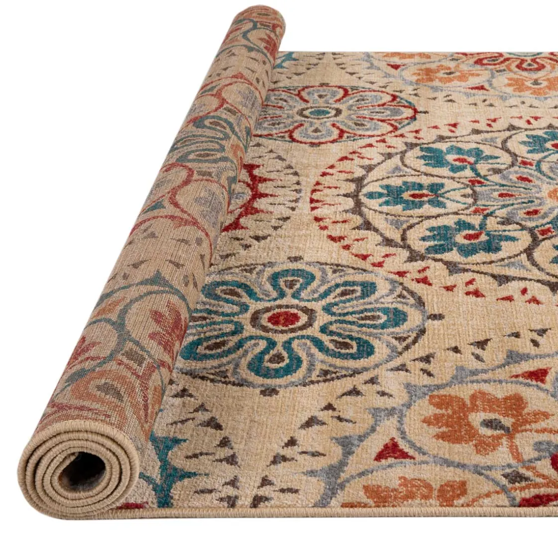 Alfombras Decorativas>Alfombra Lene Rojo/Azul 133x190Cm