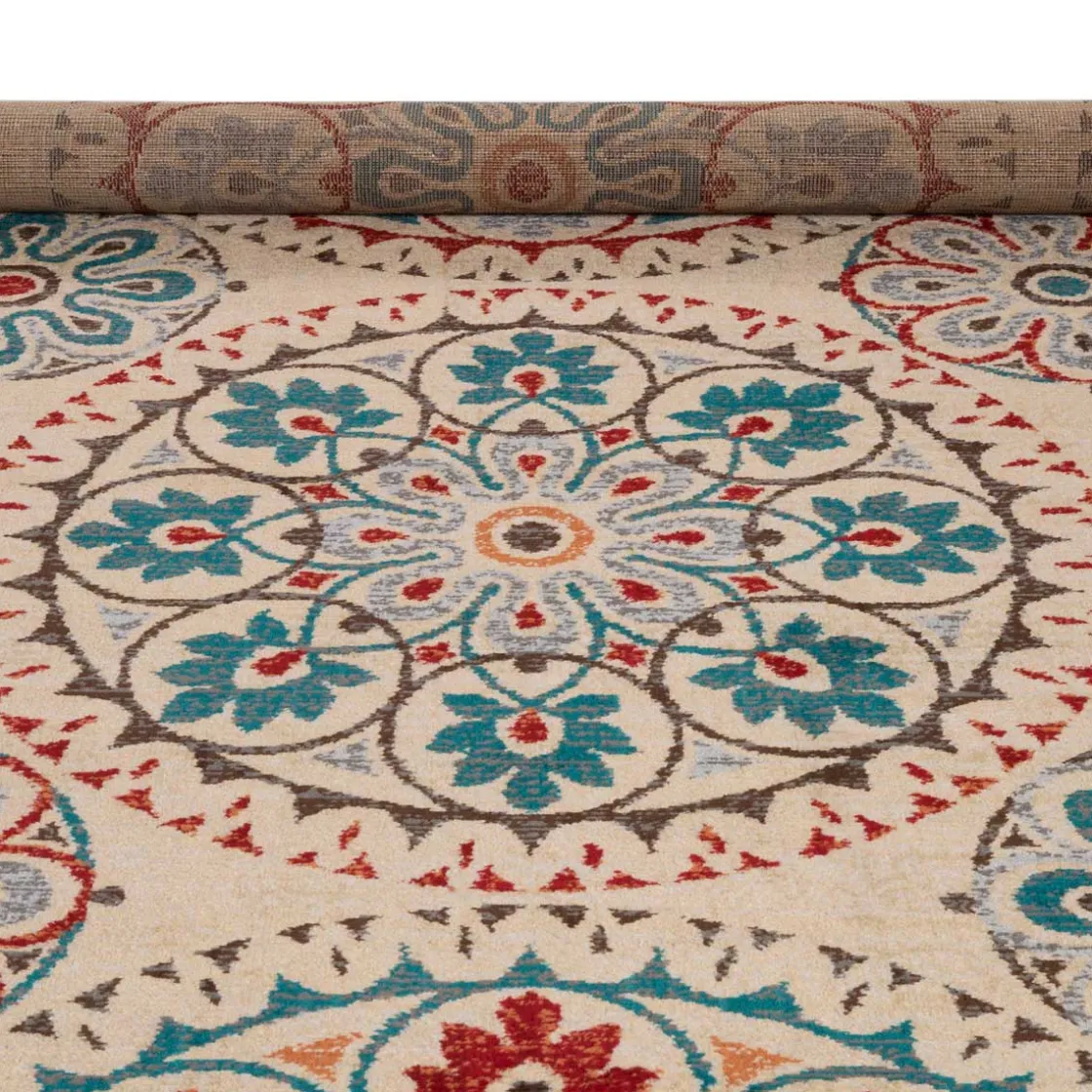 Alfombras Decorativas>Alfombra Lene Rojo/Azul 133x190Cm