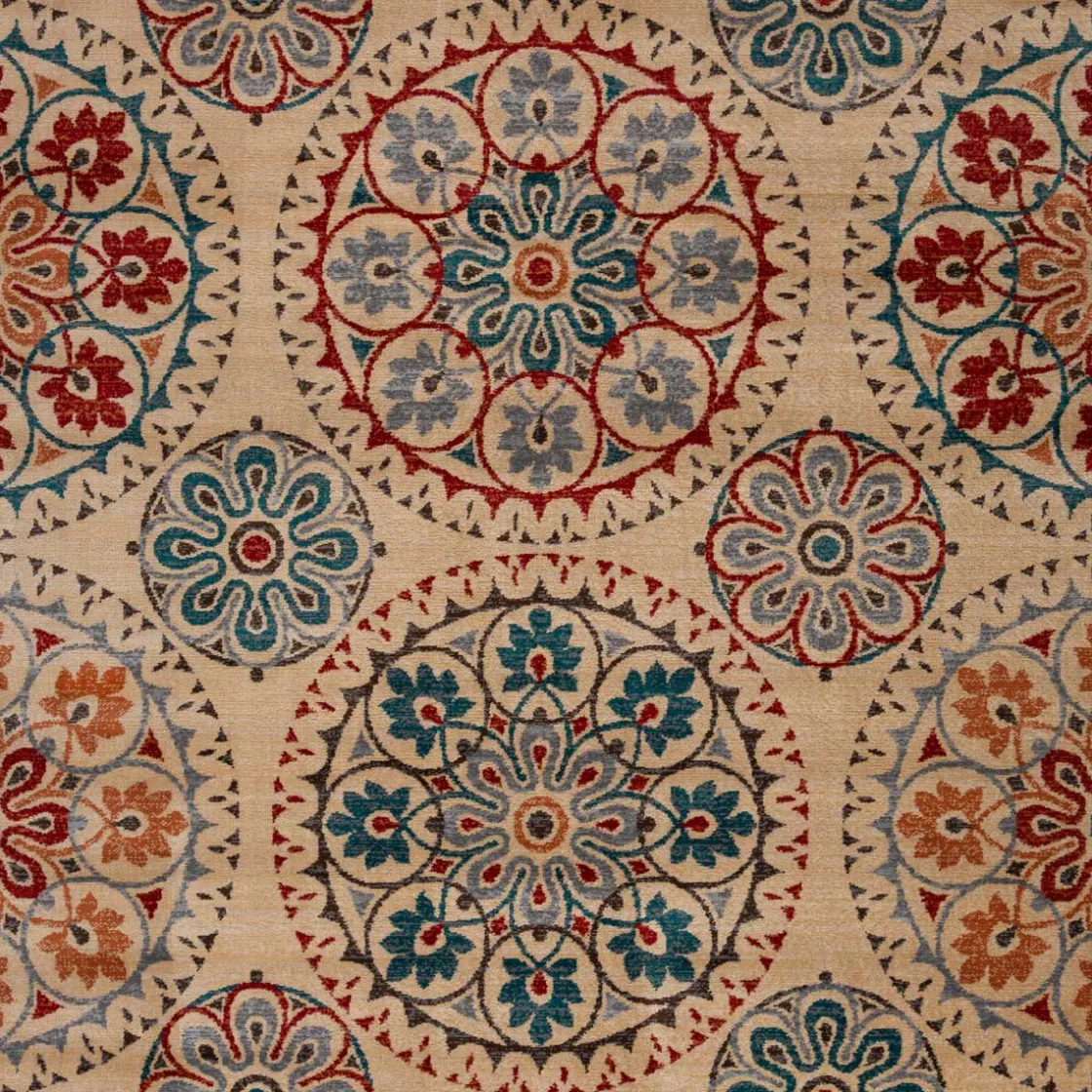 Alfombras Decorativas>Alfombra Lene Rojo/Azul 133x190Cm