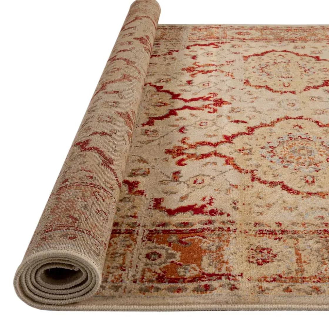 Alfombras Decorativas>Alfombra Lene Rojo/Beige 120x160Cm