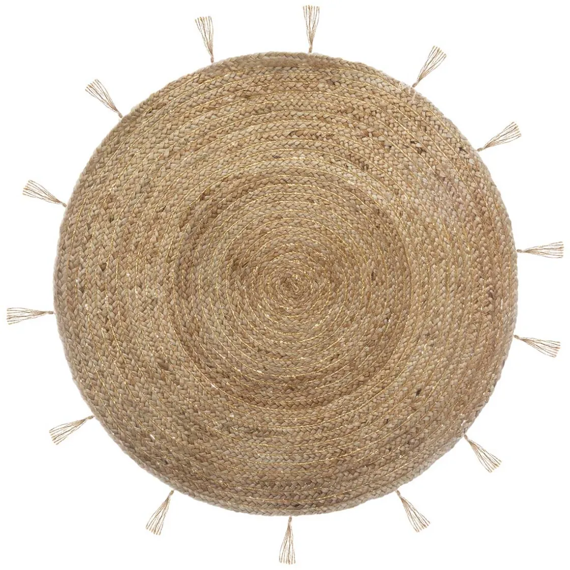 atmosphera Alfombras Decorativas>Alfombra LUREX COSY beige de yute 80cm