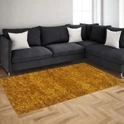 Alfombras Decorativas>Alfombra Lux Amarilla 70x120Cm