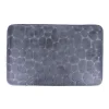 Alfombras De Baño>Alfombra microfibra MEMOIRE gris oscuro