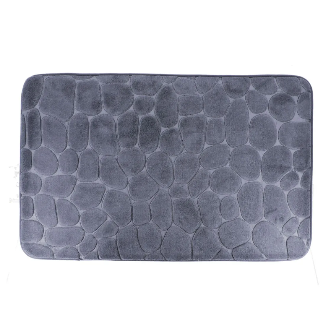 Alfombras De Baño>Alfombra microfibra MEMOIRE gris oscuro