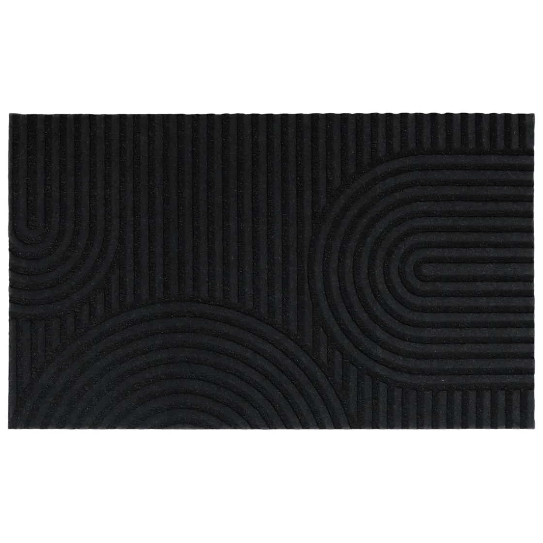 Alfombras De Entrada>Alfombra negra 40x60cm