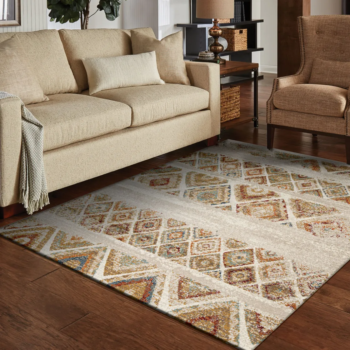 Alfombras Decorativas>Alfombra Quatro Multicolor 133x190Cm