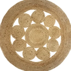 atmosphera Alfombras Decorativas>Alfombra Redonda De Yute Ajoure D80Cm