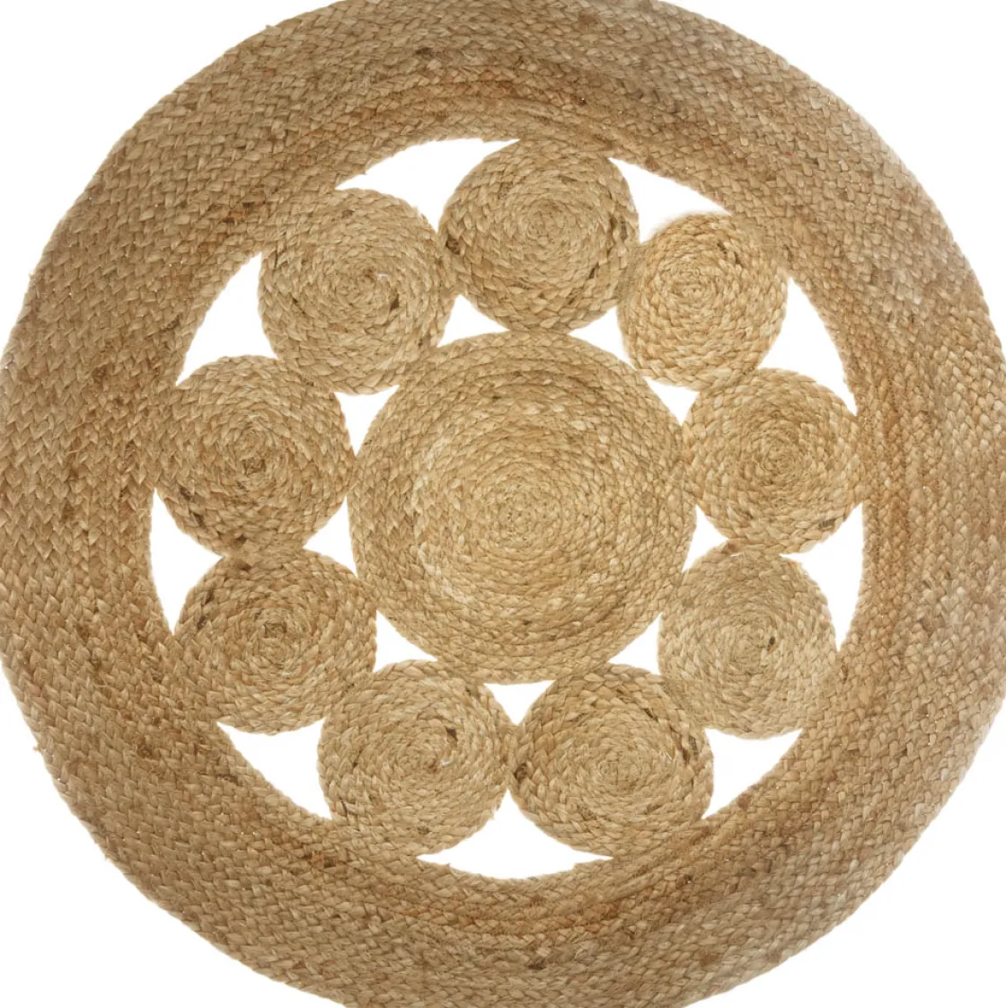 atmosphera Alfombras Decorativas>Alfombra Redonda De Yute Ajoure D80Cm