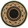 atmosphera Alfombras Decorativas>Alfombra redonda estampada MALAKITE de yute 120cm