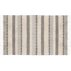 atmosphera Alfombras Decorativas>Alfombra Relieve Rayas 90x150Cm