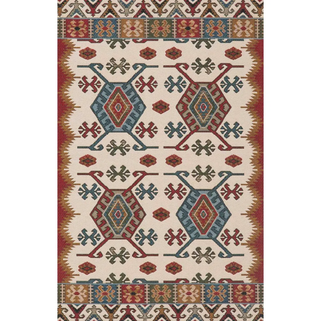 Alfombras Decorativas>Alfombra Sunlight Ocre/Rojo 100x150Cm