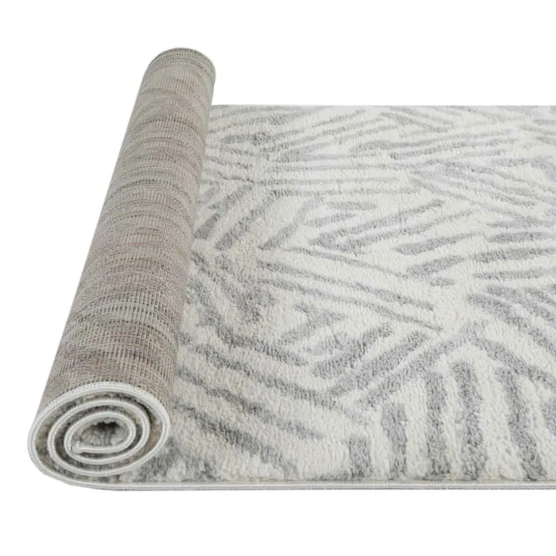 Alfombras Decorativas>Alfombra Toul Gris Geométrico 80x150Cm
