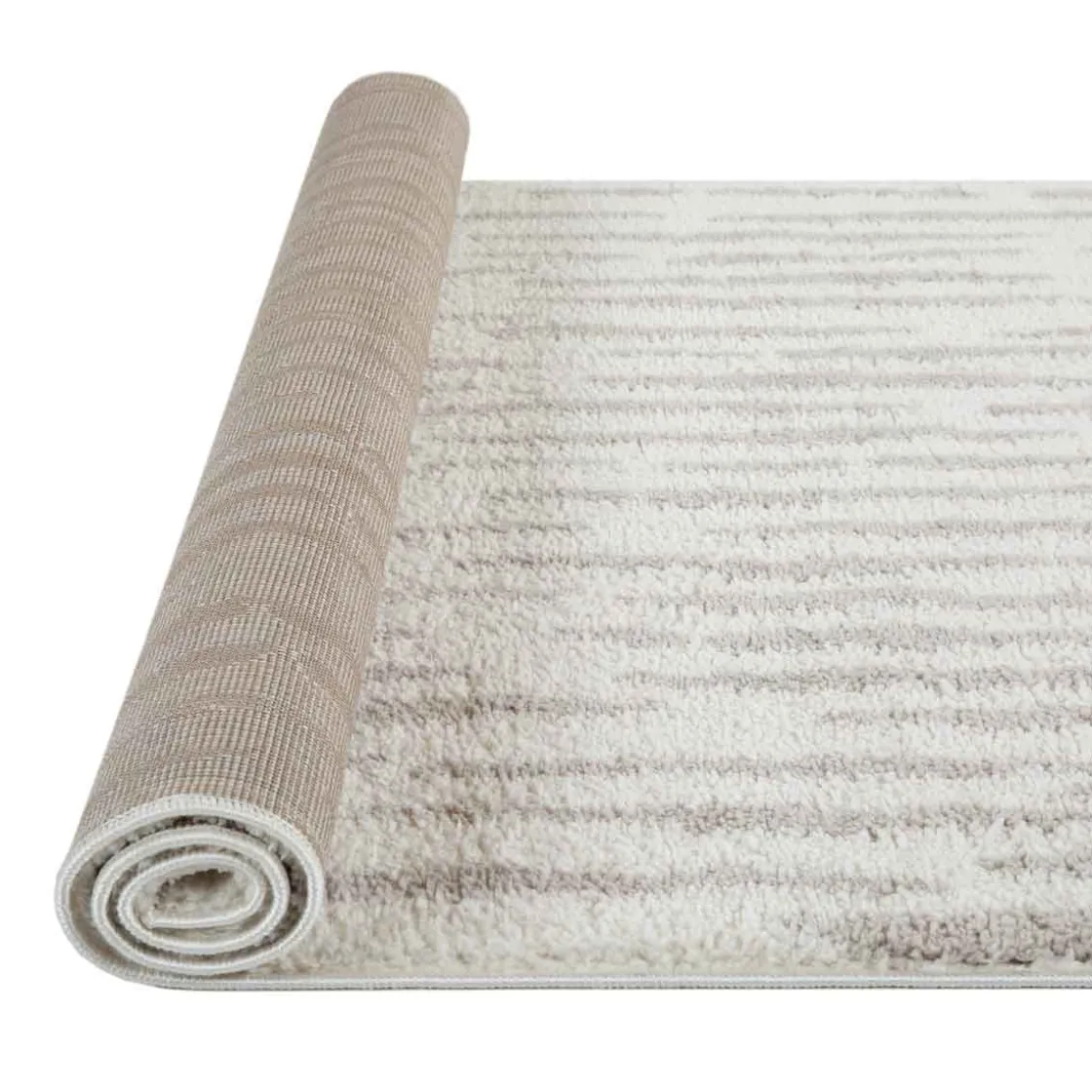 Alfombras Decorativas>Alfombra Toul Rayas Beige 133x190Cm