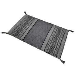 Alfombras De Cocina>Alfombra Tribal Antracita 60x200Cm