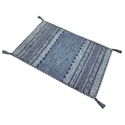 Alfombras De Cocina>Alfombra Tribal Azul Claro 60x200Cm