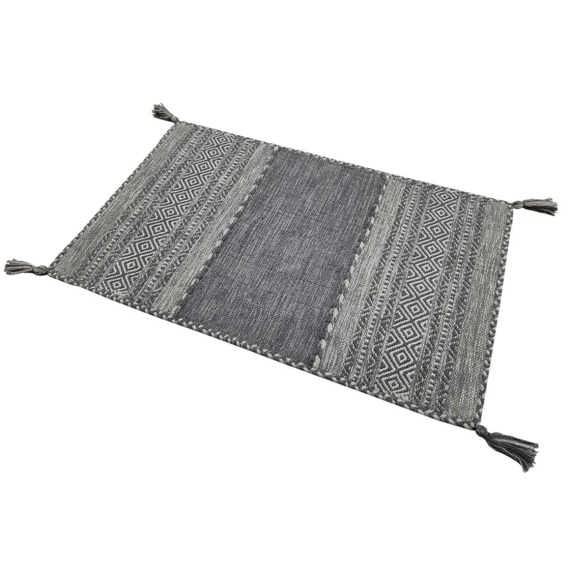 Alfombras De Cocina>Alfombra Tribal Gris 60x100Cm
