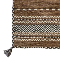 Alfombras De Cocina>Alfombra Tribal Marrón 60x100Cm