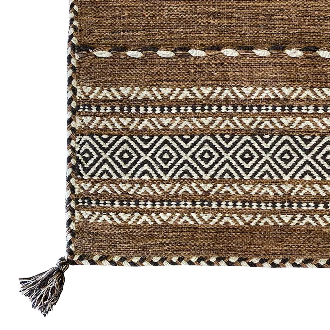 Alfombras De Cocina>Alfombra Tribal Marrón 60x100Cm