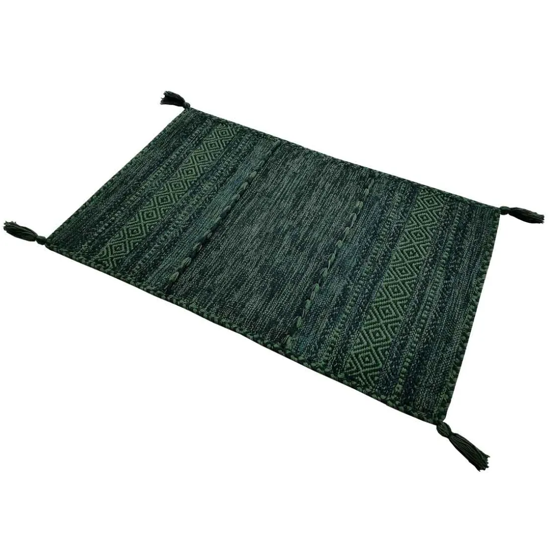 Alfombras De Cocina>Alfombra Tribal Verde 60x100Cm