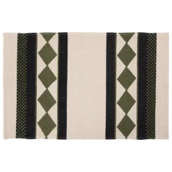 atmosphera Alfombras Decorativas>Alfombra Tropical Panama Beige Y Verde 60x90cm
