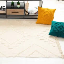 atmosphera Alfombras Decorativas>Alfombra Tuft Inca Marfil 120x170Cm